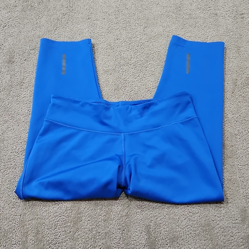 Blue Adidas cropped leggings size s